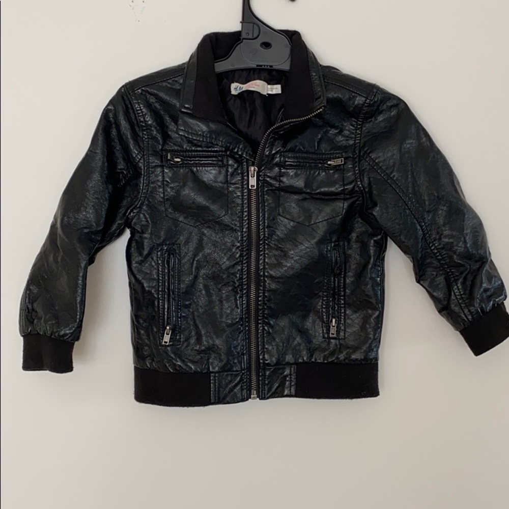 Boys H&M faux leather jacket